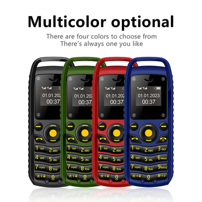 SERVO B25 Tasten-Mini-Mobiltelefon 2 SIM-Standby Bluetooth-Wählfunktion Umgebungs-Verschleiß-Blacklist Kleinste Backup-Handys für den Sport