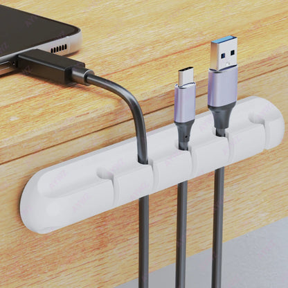 Selbstklebende Kabelhalter Clips Kabelmanagement Kabelorganisator für Desktop USB-Ladekabel Nachttisch Netzkabel Mauskabel 1 Stk.