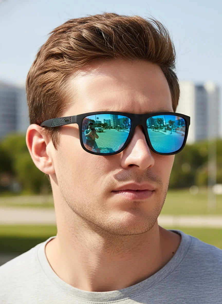 Fashion Vintage Square Polarized Sunglasses Men Women Luxury Brand Designer Men's Sun Glasses Driving Fishing UV400 Eyewear Man