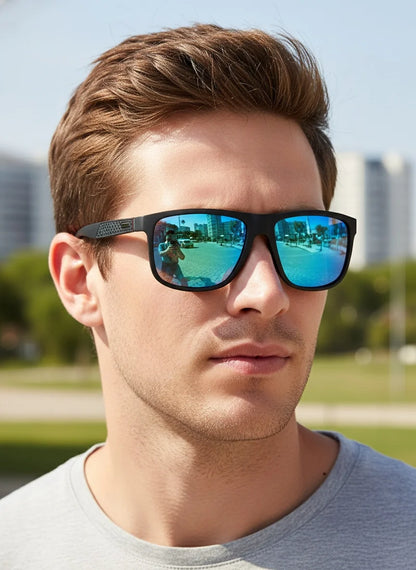 Fashion Vintage Square Polarized Sunglasses Men Women Luxury Brand Designer Men's Sun Glasses Driving Fishing UV400 Eyewear Man