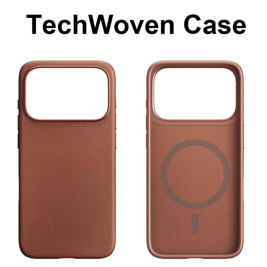 Original High Quality Tech Woven Case For IPhone 18 17 16 15 14 13 12 11 Pro Max For Magsafe Magnetic TechWoven Protecter Cover