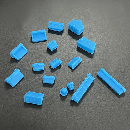 16-teiliges Set universeller staubdichter Notebook-Anschlussstecker Silikon-Protektor USB elastischer Laptop-Computer-Abdeckungsstopper