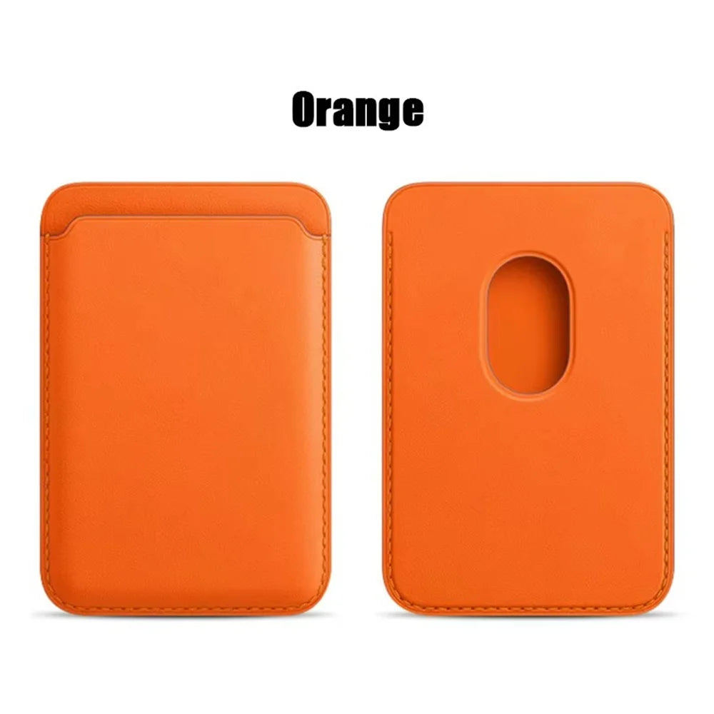 Leather Wallet Case Magnetic Card Holder Macsafe Phone Stand for Magsafe iPhone 15 14 13 Pro Max Safe Support Telephone Bracket