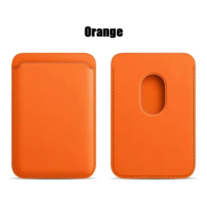 Leather Wallet Case Magnetic Card Holder Macsafe Phone Stand for Magsafe iPhone 15 14 13 Pro Max Safe Support Telephone Bracket