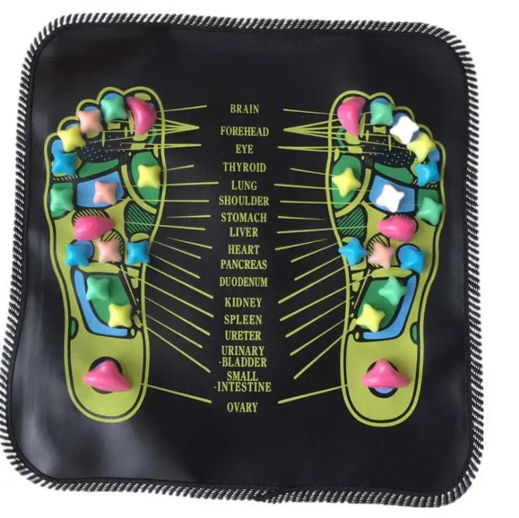 Fußmassage-Matte Akupressur Entspannungs-Massagepad Triggerpunkt Gesundheits-Therapie Entspannung Schmerzlinderung Reflexologie Spaziergang Steinweg