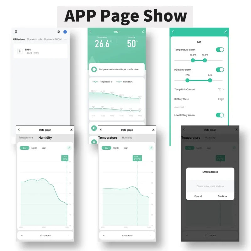 Tuya WLAN Temperatur-Feuchtigkeitssensor für Smart Home 2ER-PACK RightSitu APP Fernbedienung funktioniert mit SmartLife Yandex Alexa