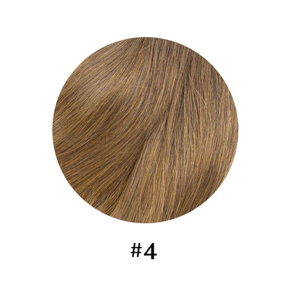 Fish Line 100 Human Hair Extension Piece Hair Blonde Remy Straight Hair Fishing Wire with 3 Clips Invisible Wire Hair Extension