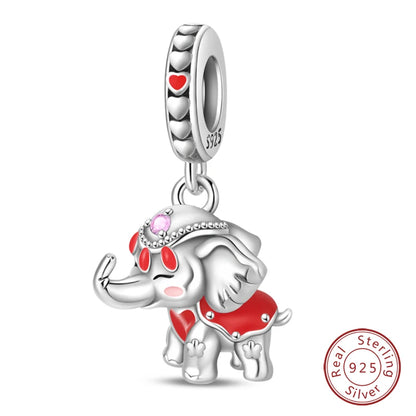 Original 925 Sterling Silber Rote Charm Perlen Rotwein Chili Hantel Anhänger für Frauen Passend für DIY Armband Geburtstag Schmuck Geschenk
