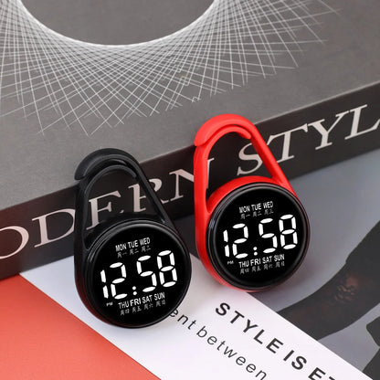 LED elektronische Hängeuhr Nachtlicht Digitaluhr Taschenuhr