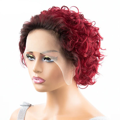 Pixie Cut Wig Human Hair 13x1 Lace Frontal Wigs  For Women Human Hair Short Bob Human Hair Wigs  Lace Front Human Hair Wig
