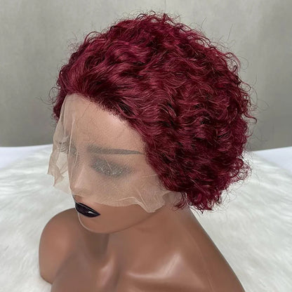 Pixie Cut Wig Human Hair 13x1 Lace Frontal Wigs  For Women Human Hair Short Bob Human Hair Wigs  Lace Front Human Hair Wig