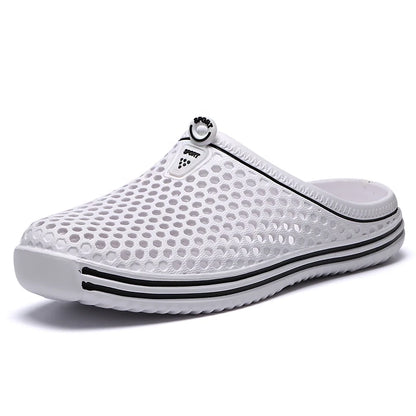 YRZL Herrenschuhe Strandpantoffeln Unisex Hohl Casual Damen Strandsandalen Flip-Flops Schuhe Rutschfest Größe 36-45 Herrenpantoffeln