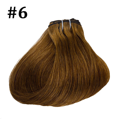 Clip In Hair Extensions Real Human Hair Color #4 Chocolate Brown Clip In Hair Extensions 8pcs Hair Natural Black Color 24 Inches