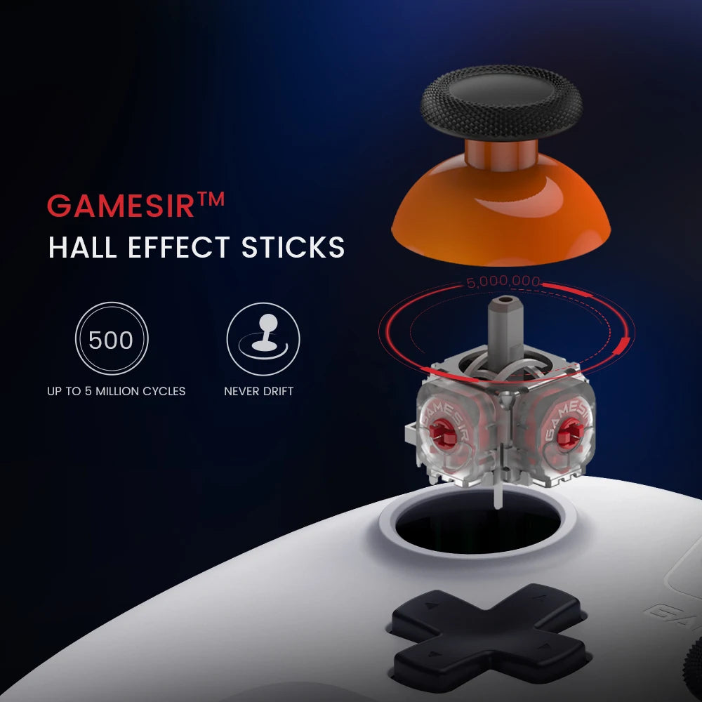 GameSir Nova Lite Kabelloser Gamepad-Controller mit Bluetooth, Dongle, Kabel für Switch, Android, iOS, PC & Steam-Spiele