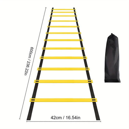 Agility Ladders Nylonbänder für Schnelligkeitstraining und Sport-Flexibilität Agility Fußball-Training Energie-Leiter Ausrüstung