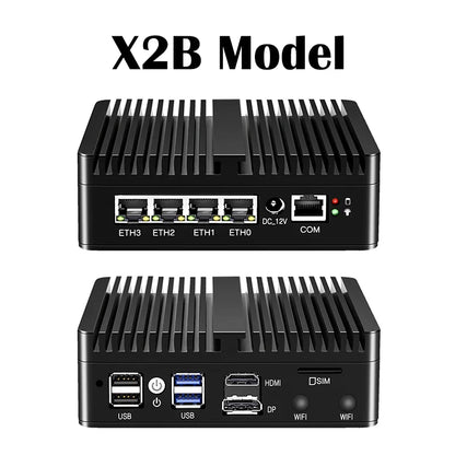 Topton Intel N150 Firewall Mini PC J6412 J5005 6305 4x2.5G i226 LAN Fanless Industrial Computer Router pfSense OPNsense Proxmox