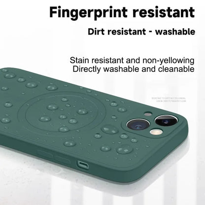 Liquid Silicone Shockproof Case For iPhone 18 17 16 15 14 13 12 11 Pro Max TPU Phone Magnetic Wireless Charger For Magsafe Cover