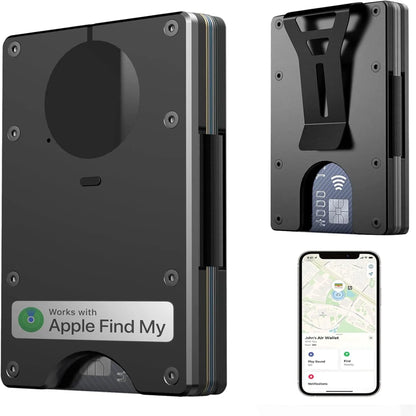 Geldbörse Integriertem Airtag-Chip RFID Blockierendem Kreditkartenfach