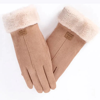 Neue Mode Handschuhe Herbst Winter Süße Flauschige Warme Fäustlinge Vollfingerhandschuhe Damen Outdoor Sport Damen Handschuhe Bildschirm