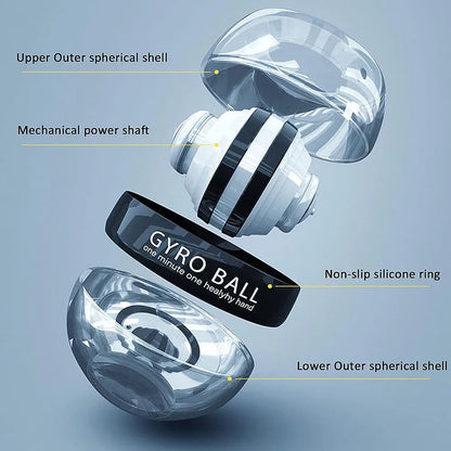 Selbststartender Handgelenk-Kreiselball Krafttrainer Unterarm-Trainingsgerät – Handgelenkstärkungsgerät für Arm- und Fingermuskeltraining