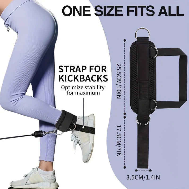 1PC Gepolsterte Knöchelriemen Knöchelriemen für Kabelzugmaschinen Doppelte D-Ring Fitness Knöchelmanschetten für das Fitnessstudio Rabatt-Beinstrecker