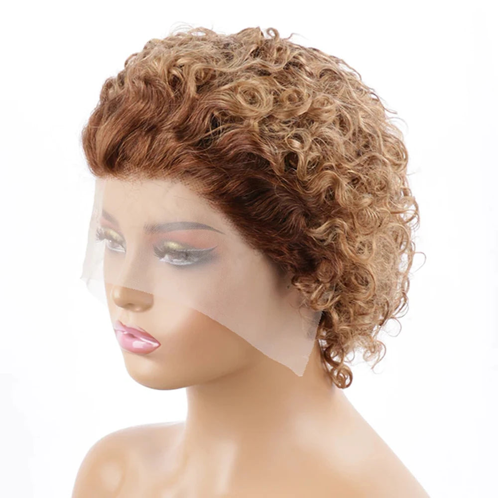 Pixie Cut Wig Human Hair 13x1 Lace Frontal Wigs  For Women Human Hair Short Bob Human Hair Wigs  Lace Front Human Hair Wig