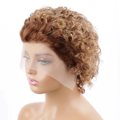 Pixie Cut Wig Human Hair 13x1 Lace Frontal Wigs  For Women Human Hair Short Bob Human Hair Wigs  Lace Front Human Hair Wig
