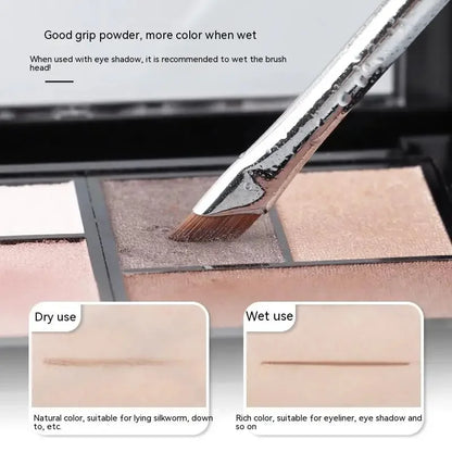 2/5Pc Karsyngirl Upgrade Blade Eyeliner Brush Ultra Thin Fine Angle Flat Eyebrow Brush Under The Eyes Place Precise Detail Brush