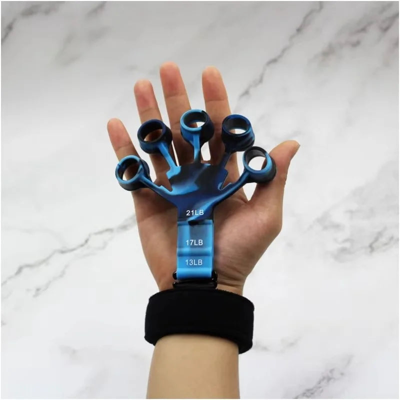 Finger Gripper, Finger Exerciser, Gitarren-Finger-Trainer, 6 Widerstandsstufen, Reha- und Physiotherapie-Tools, Handtrainer für Patienten