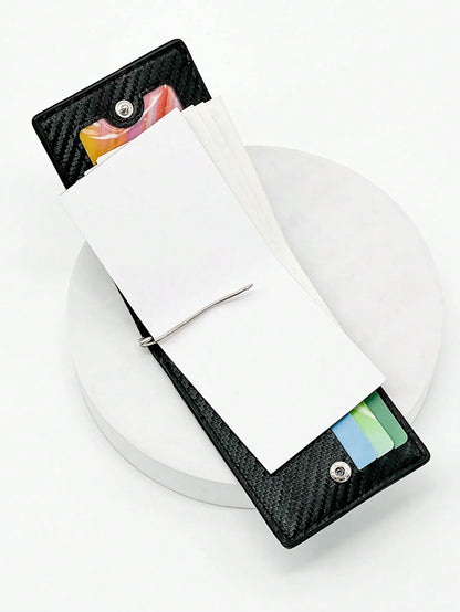 Rfid Carbon Fiber Men Wallets Man Card Holder Money Bag Slim Thin Mini Wallet Male Small Short Purse Black Walet Billfold Vallet