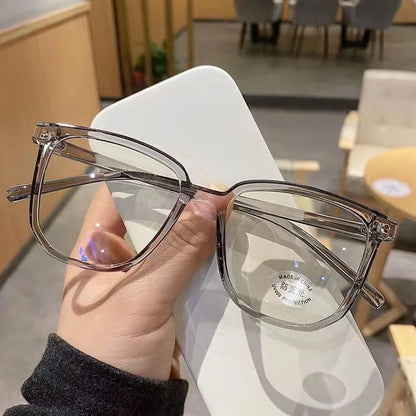 Transparent Computer Glasses Frame Women Men Anti Blue Light square Eyewear Blocking Glasses Optical Spectacle Eyeglass