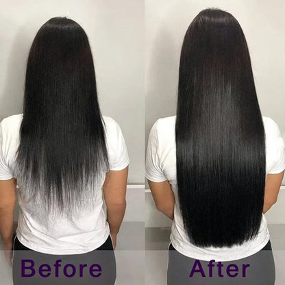 Seamless Clip ins Extensions Human Hair Straight Brazilian Remy Real Natural Soft Hair 8Pcs 120G Clip on Human Hair Extensions