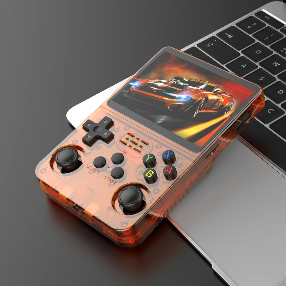 R36S Retro Handheld-Videospielkonsole Linux-System 3,5 Zoll IPS-Bildschirm 3000mAh Akku 64G/128G TF-Karte Vorinstallierte Spiele