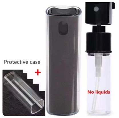 2-in-1 Handy Displayreiniger Spray Tragbarer Tablet-Telefon-Touchscreen-Reiniger Mikrofasertuch-Set Glas Mini-Reinigungs-Artefakt