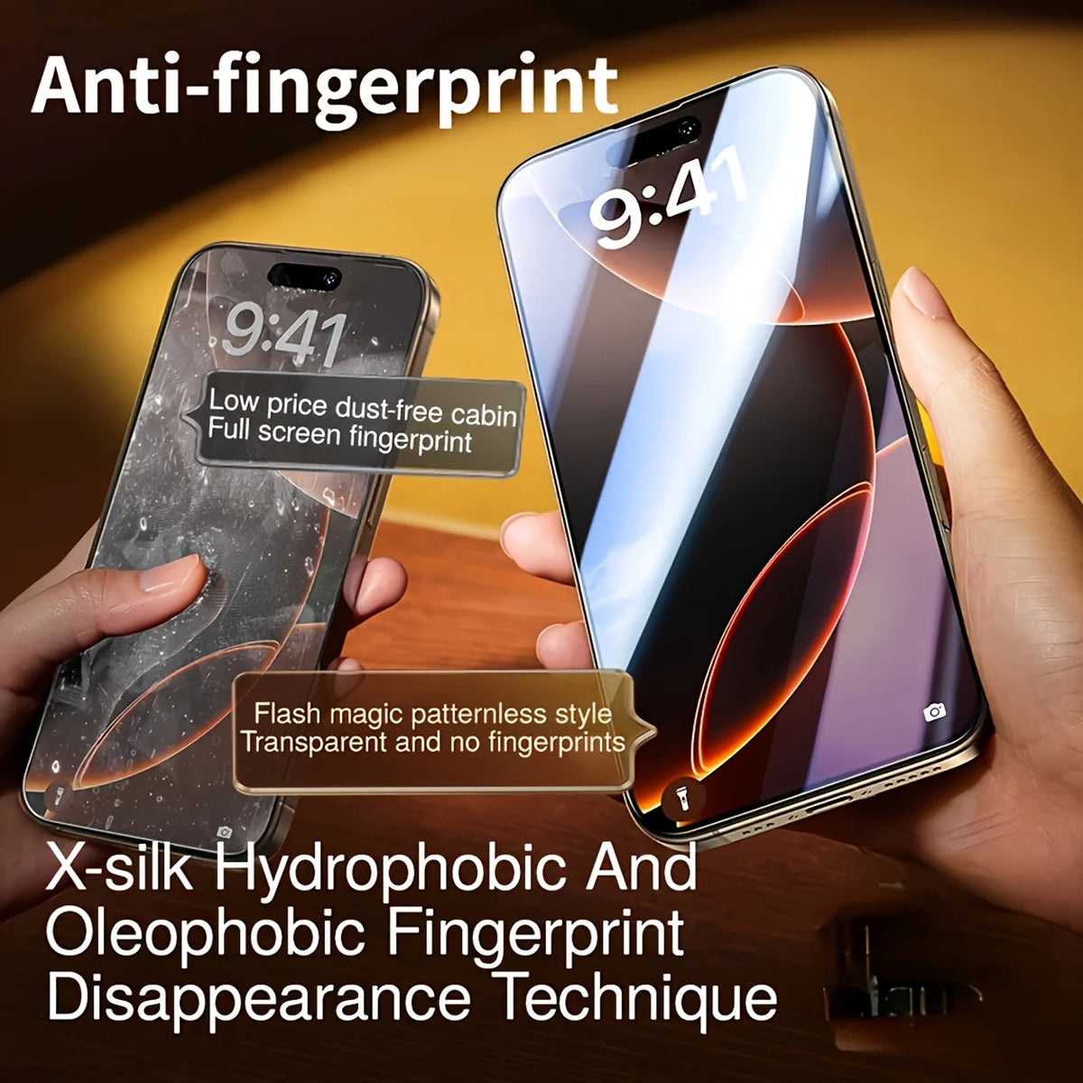 4pcs, Dust-Free Installation Tempered Screen Film, for iPhone 17 Pro Max/16/15/14 Plus/13/12/11, Automatic Alignment Film Protec
