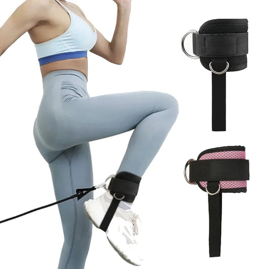 1PC Gepolsterte Knöchelriemen Knöchelriemen für Kabelzugmaschinen Doppelte D-Ring Fitness Knöchelmanschetten für das Fitnessstudio Rabatt-Beinstrecker
