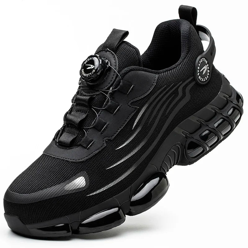Wasserdichte Sicherheitsstiefel Herren Unzerstörbare Stahlkappen-Arbeitsschuhe Stichfeste Antikollisions-Sicherheitsschuhe Biker Botas Para Hombre