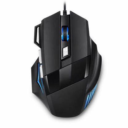 RGB Backlit Gaming USB Wired Optical Mouse DPI Adjustable Gamer Ergonomic Design USB PC Mouse For Computer Laptop Tablet