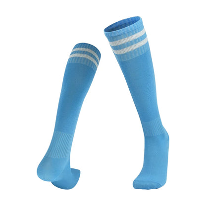 Kinder Fußballsocken Sport Rutschfeste Lange Schlauch Fußballstrümpfe Basketball Atmungsaktive Kniestrümpfe Gestreifte Jungen Mädchen Socken