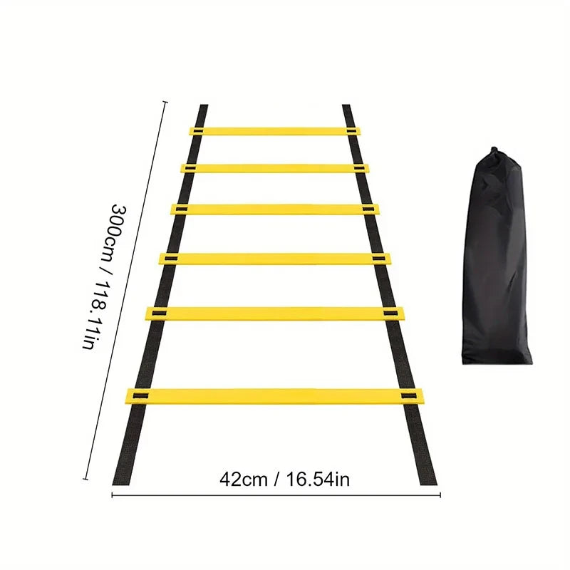Agility Ladders Nylonbänder für Schnelligkeitstraining und Sport-Flexibilität Agility Fußball-Training Energie-Leiter Ausrüstung