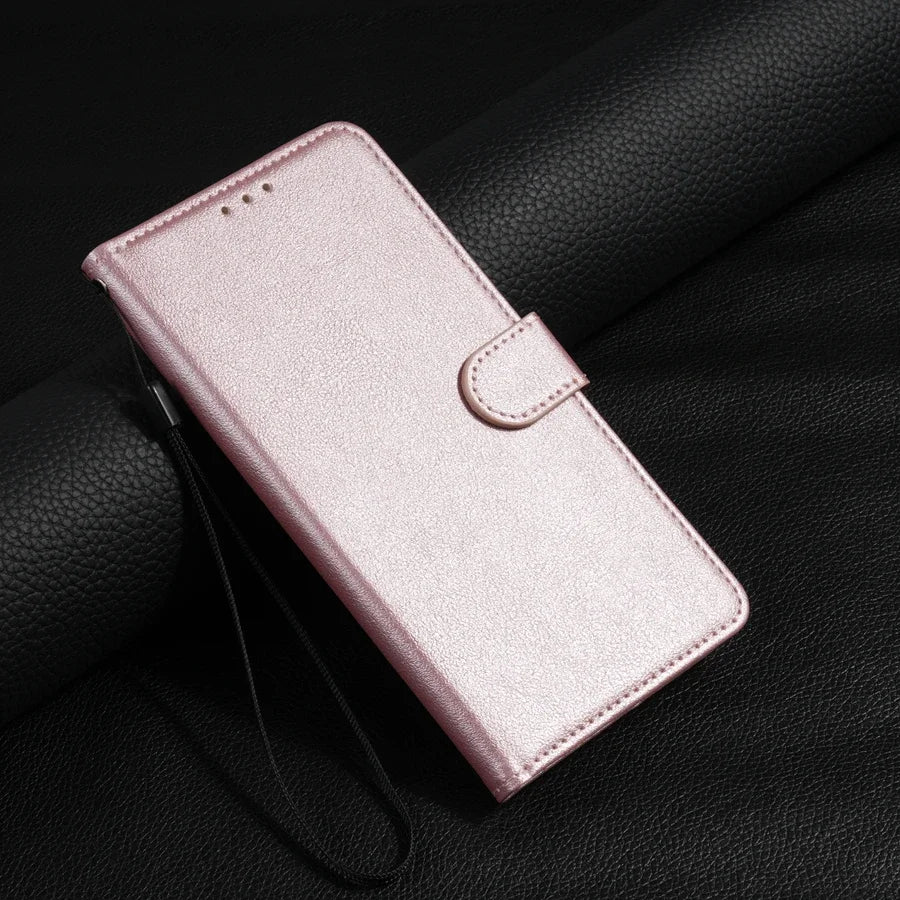Magnetische Flip-Lederhülle mit Kartenfach für Samsung Galaxy A05s A06 A07 A12 A13 A14 A15 A16 A17 A24 A26 A34 A35 A36 A52 A53 A54 A55 A56