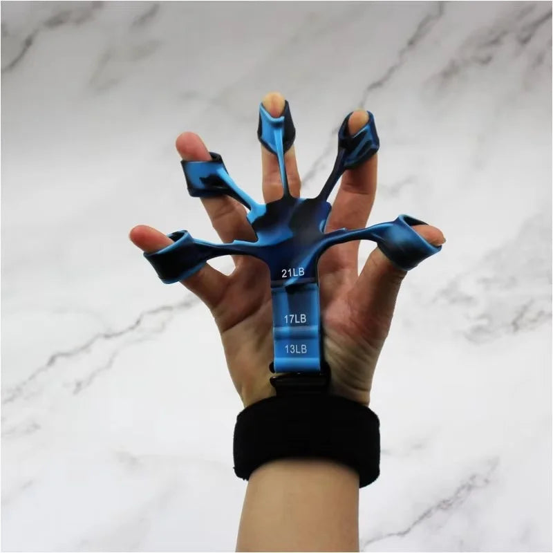 Finger Gripper, Finger Exerciser, Gitarren-Finger-Trainer, 6 Widerstandsstufen, Reha- und Physiotherapie-Tools, Handtrainer für Patienten