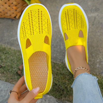 Damensommerschuhe - Freizeit-Sneaker, schlicht, für vier Jahreszeiten geeignet, leichte flache Damenschuhe, einfarbig, Ausverkauf mit kostenlosem Versand