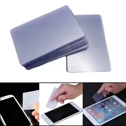 1-100PCS Plastic Card Phone Screen Opener Ultra Thin Flexible Pry Removal Tool Clear Repair Cards for Mobile Tablet LCD Screen