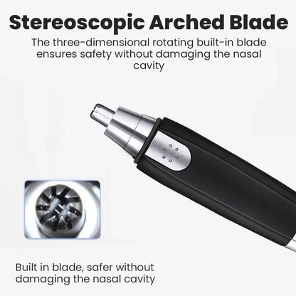 3-in-1 Wiederaufladbarer Gesichtsbehaarungstrimmer – Schmerzloser Elektrischer Nasen-, Ohr- und Augenbrauenrasierer für Männer und Frauen, Tragbares Pflegeset