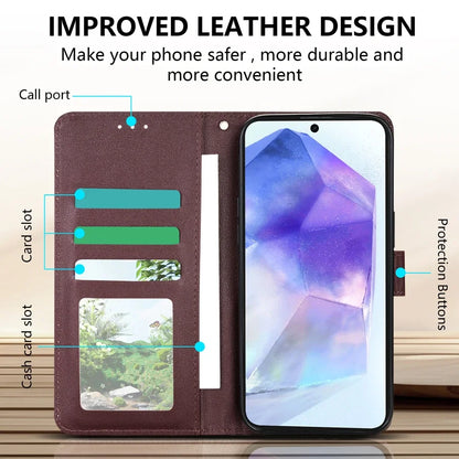 Magnetische Flip-Lederhülle mit Kartenfach für Samsung Galaxy A05s A06 A07 A12 A13 A14 A15 A16 A17 A24 A26 A34 A35 A36 A52 A53 A54 A55 A56