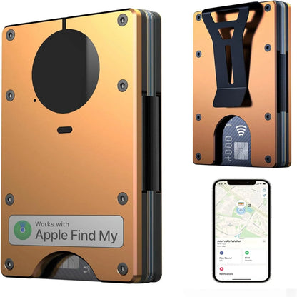 Geldbörse Integriertem Airtag-Chip RFID Blockierendem Kreditkartenfach