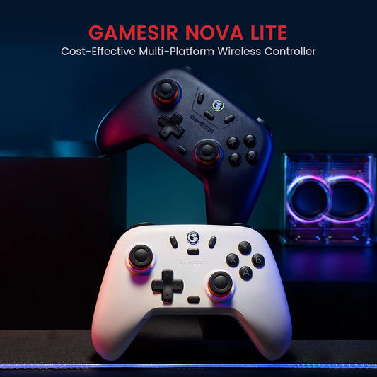 GameSir Nova Lite Kabelloser Gamepad-Controller mit Bluetooth, Dongle, Kabel für Switch, Android, iOS, PC & Steam-Spiele