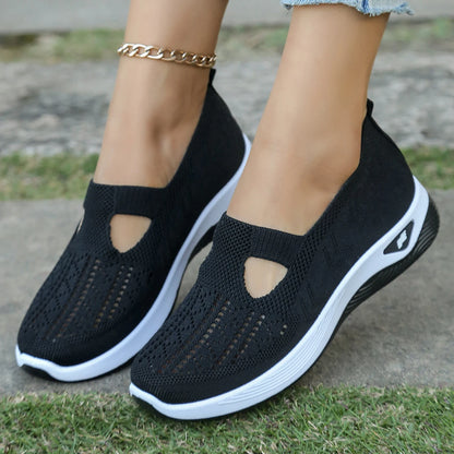Damensommerschuhe - Freizeit-Sneaker, schlicht, für vier Jahreszeiten geeignet, leichte flache Damenschuhe, einfarbig, Ausverkauf mit kostenlosem Versand