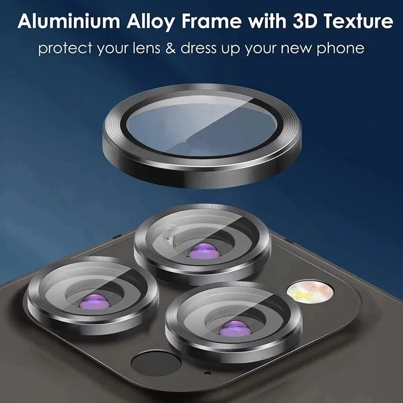3Pcs Camera Lens Glass Protector For iPhone 11 12 13 14 15 16 Pro Max 12 13 Mini Protective Glass For iPhone 14 15 16 Plus